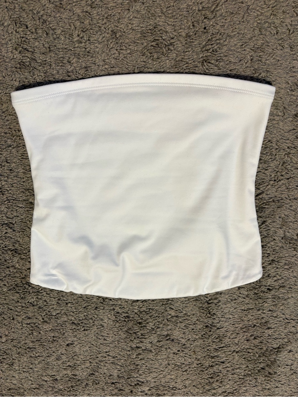 Amazon White Strapless Tube Top - Smooth Seamless Crop